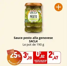 Coccinelle Express Sauce pesto alla genovese sacla offre