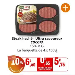 Coccinelle Express Steak haché ultra savoureux socopa offre