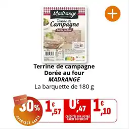 Coccinelle Express Terrine de campagne dorée au four madrange offre