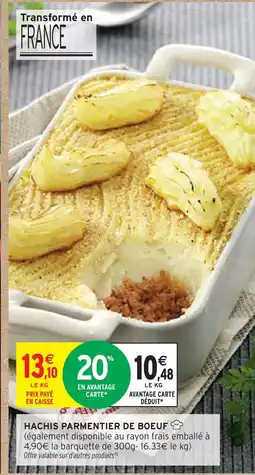 Intermarché Hyper Hachis parmentier de boeuf offre