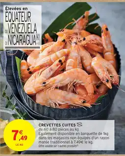 Intermarché Hyper Crevettes cuites offre