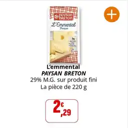 Coccinelle Express L'emmental paysan breton offre