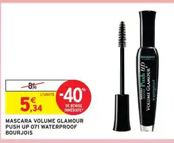 Intermarché Hyper Bourjois mascara volume glamour push up 071 waterproof offre