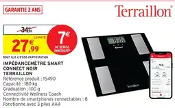 Intermarché Hyper Terraillon impédancemètre smart connect noir offre