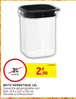 Intermarché Hyper Boîte hermetique 1,6l offre