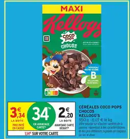 Intermarché Hyper Kellogg's céréales coco pops chocos offre
