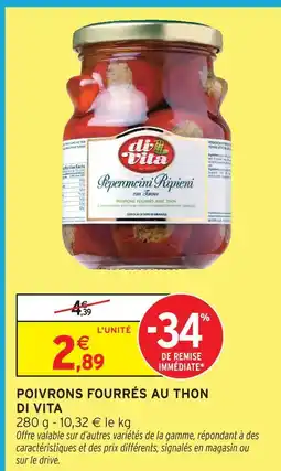 Intermarché Hyper Di vita poivrons fourrés au thon offre