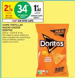 Intermarché Hyper Doritos chips tortillas nacho cheese offre