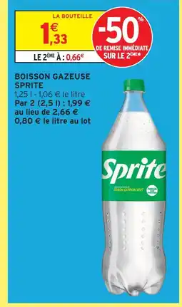 Intermarché Hyper Sprite boisson gazeuse offre