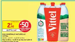 Intermarché Hyper Vittel eau minérale naturelle offre