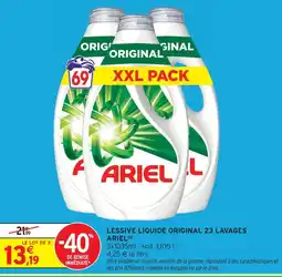 Intermarché Hyper Ariel lessive liquide original 23 lavages offre
