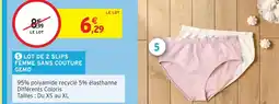 Intermarché Hyper Gemo lot de 2 slips femme sans couture offre