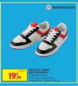 Intermarché Hyper Best mountain baskets homme offre