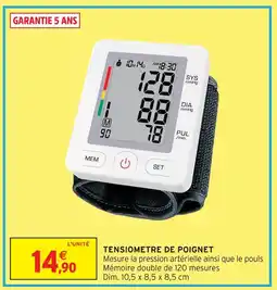 Intermarché Hyper Tensiomètre de poignet offre