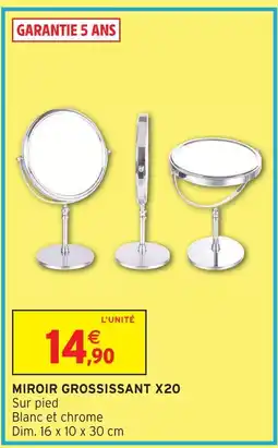 Intermarché Hyper Miroir grossissant x20 offre