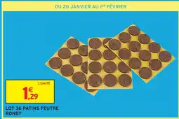 Intermarché Hyper Rondy lot 36 patins feutre offre