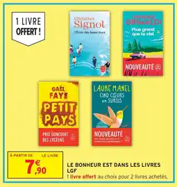 Intermarché Hyper Lgf le bonheur est dans les livres offre