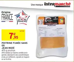 Intermarché Jean rozé poitrine fumée sans os offre
