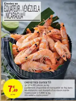 Intermarché Crevettes cuites offre