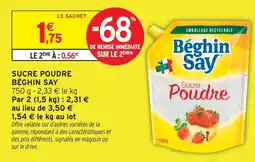 Intermarché Béghin say sucre poudre offre