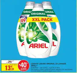 Intermarché Ariel lessive liquide original 23 lavages offre