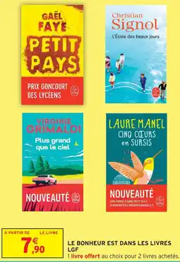 Intermarché Lgf le bonheur est dans les livres offre