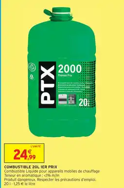 Intermarché Ptx combustible 20l 1er prix offre