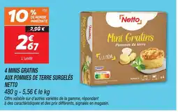 Netto Netto mini gratins pommes de terre surgelés offre