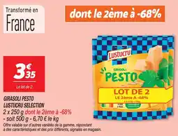 Netto Lustucru selection girasoli pesto offre