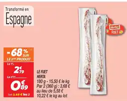 Netto Herta le fuet offre