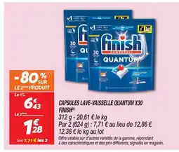 Netto Finish capsules lave-vaisselle quantum x30 offre