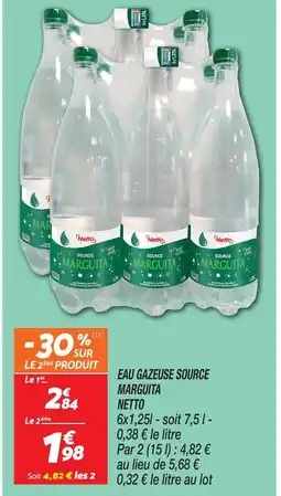 Netto Netto eau gazeuse source marguita offre