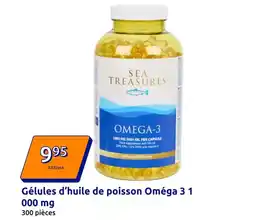 Action Sea - gélules d'huile de poisson omega 3 1 000 mg offre
