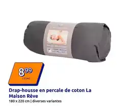 Action Drap-housse en percale de coton offre