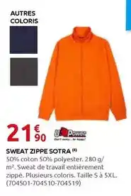 Rural Master Upower - sweat zippe sotra offre