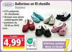 Norma Tex - ballerines en fil chenille offre
