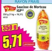 Norma Les régions à table - saucisse de morteau igp offre