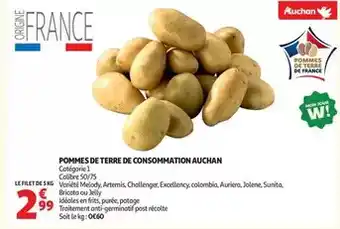 Auchan - pommes de terre de consommation