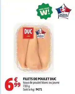 Auchan Supermarché Duc - filets de poulet offre