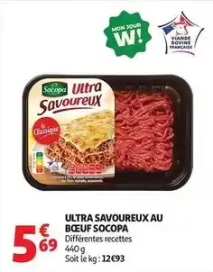 Auchan Supermarché Socopa - ultra savoureux au boeuf offre