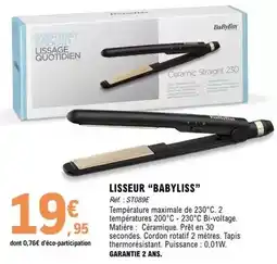 E.Leclerc Babyliss - lisseur offre