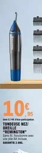 E.Leclerc Remington - tondeuse nez/ oreille offre