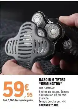 E.Leclerc Remington - rasoir 5 tetes reminington offre