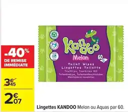 Carrefour Kandoo - lingettes offre