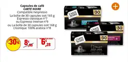 Coccinelle Express Capsules de café carte noire offre