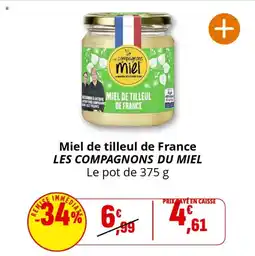 Coccinelle Express Miel de tilleul de france les compagnons du miel offre