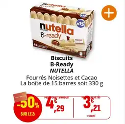 Coccinelle Express Biscuits b-ready nutella offre