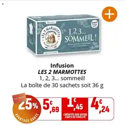 Coccinelle Express Infusion les 2 marmottes offre