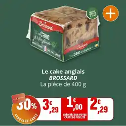 Coccinelle Express Le cake anglais brossard offre
