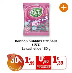 Coccinelle Express Bonbon bubblizz fizz balls lutti offre